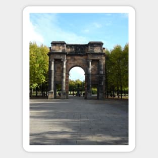 Scottish Photography Series (Vectorized) - McLennan Arch, Glasgow Green Sticker